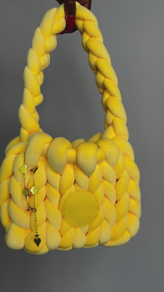 French Braid Woven Bag - Sunkiss