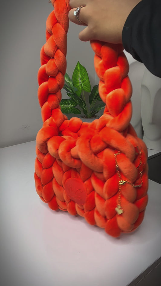 French Braid Woven Bag - Hot Cheetos